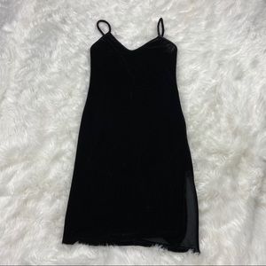 Black velvet Don’t ask why mini dress